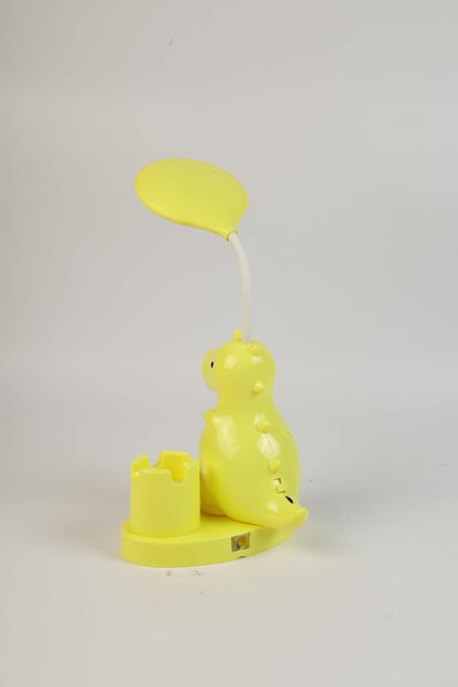 Lexton 11 Inch  Kids Dinosaur Lamp – Fun LED study light with built-in stationery holder.