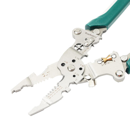 Spartan All-in-1 Stainless Steel Wire Stripper, Cutter & Crimper Tool