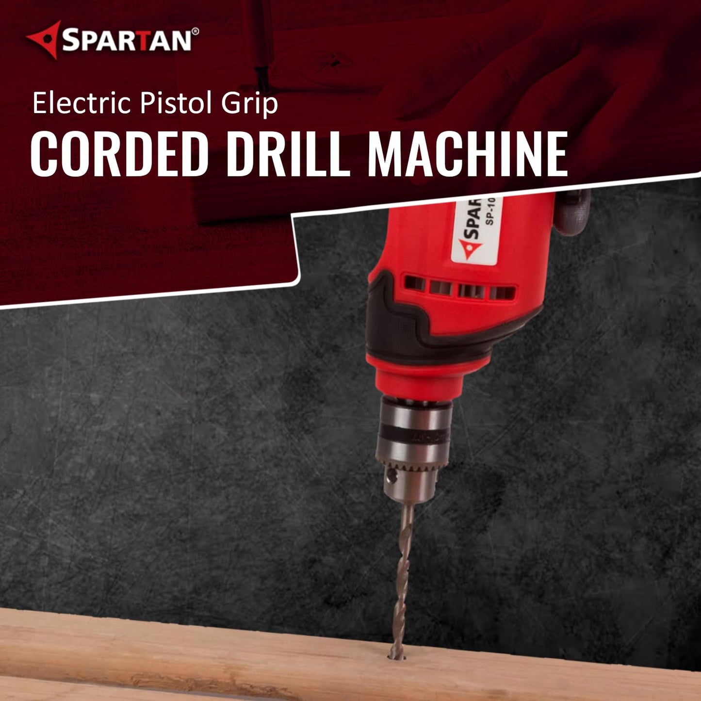 Spartan SP-10DR 10mm Corded Drill, 600W