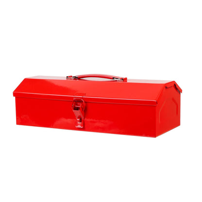 Spartan Metal Tool Box with Handle | Heavy Duty Red Toolbox
