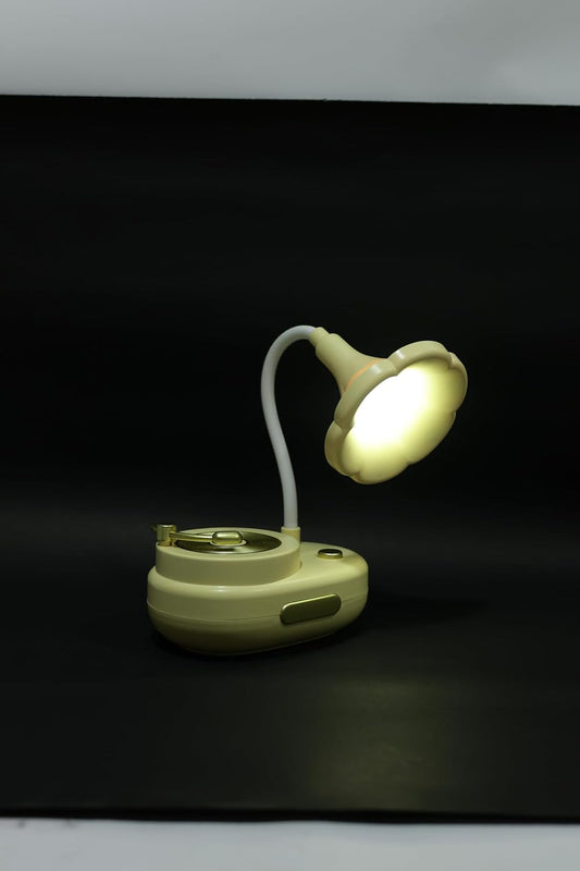 Lexton 11-Inch Phonograph LED Table Lamp | Vintage Gramophone Design & Soft Eye-Care Light