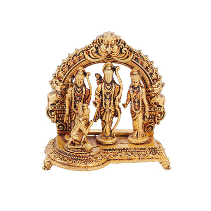 2.5 Inch Brass Ram Darbar Idol for Puja, Prayer and Festive Decor