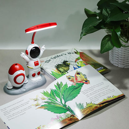 Lexton Kids Astronaut LED Study Lamp | Adjustable USB Desk Light