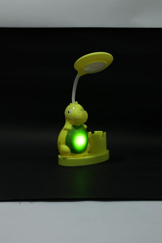 Lexton 11 Inch  Kids Dinosaur Lamp – Fun LED study light with built-in stationery holder.