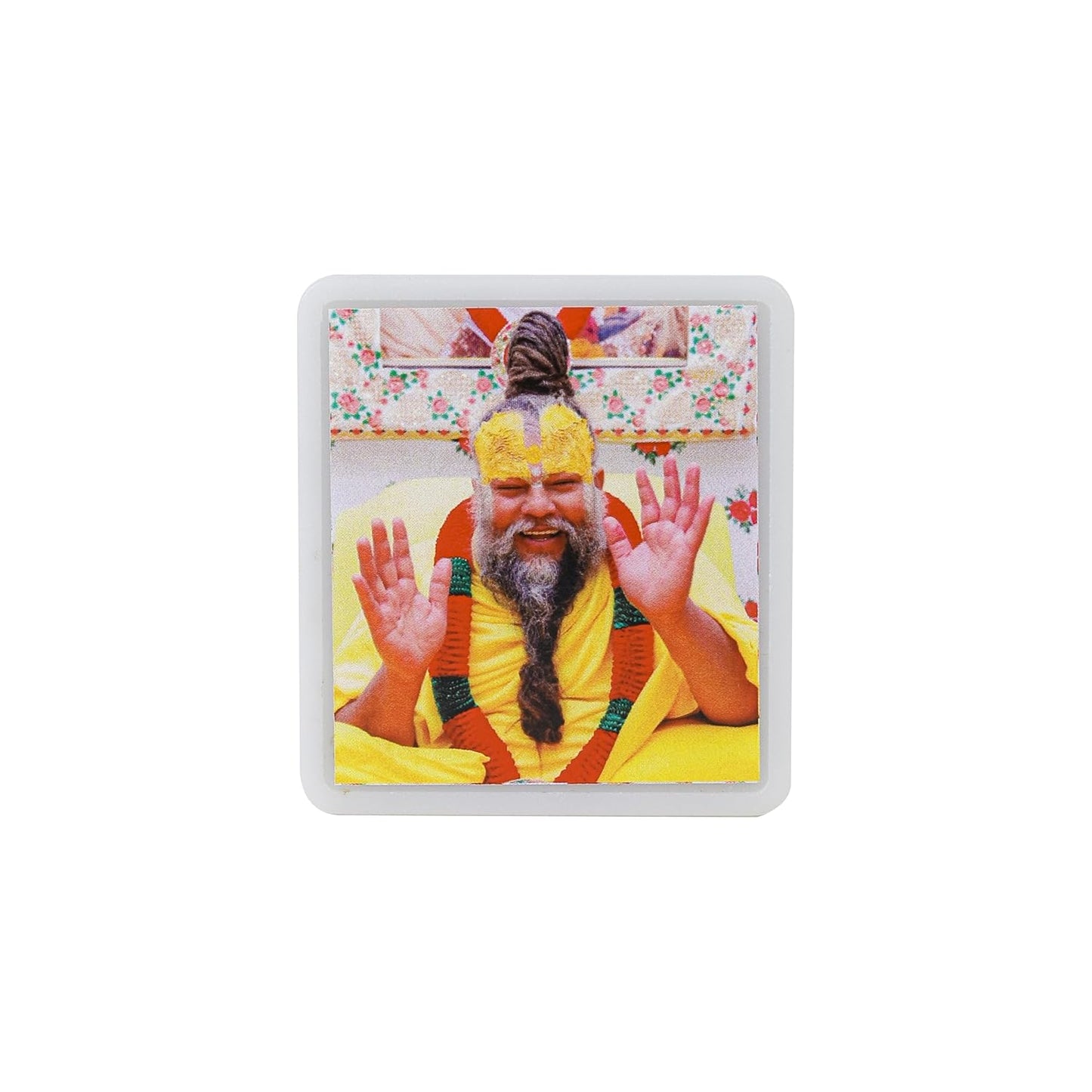 Lexton Premanand Ji Maharaj LED Night Lamp. Warm white 0.5W light creates a serene spiritual ambiance