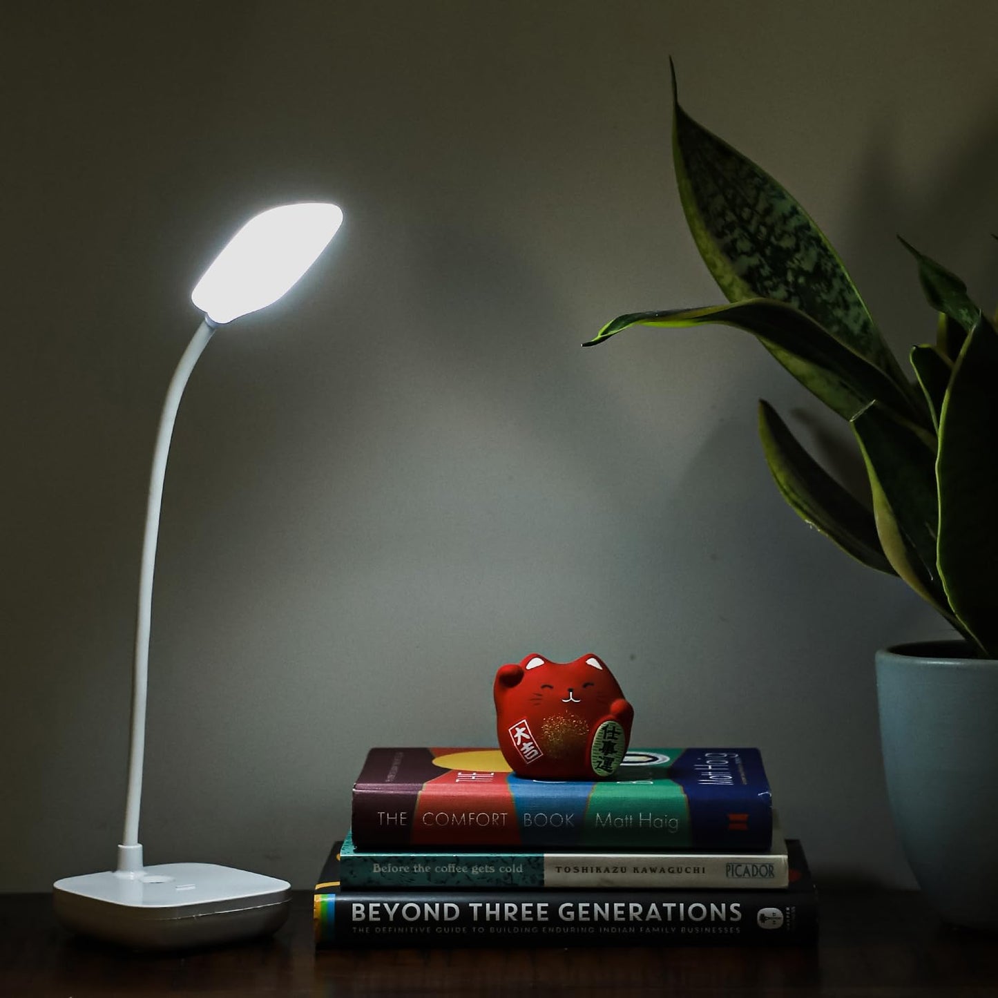 Lexton Rechargeable LED Table Lamp | Touch Control | 3 Color Modes | USB-C | White
