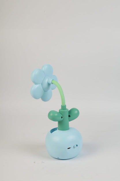 Lexton 9-Inch Flower LED Table Lamp with Pen Holder | Rechargeable Kids Study Light