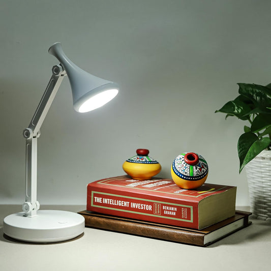 Lexton Rechargeable Adjustable Study Table Lamp 2 Brightness Levels