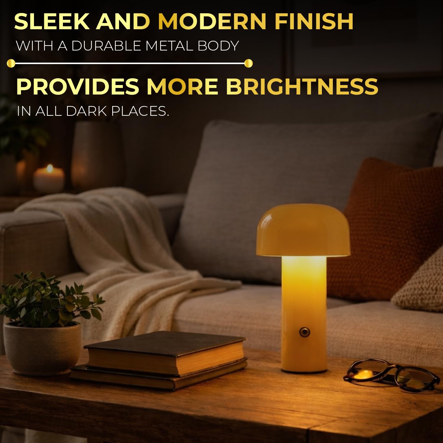 Lexton Rechargeable LED Night Table Lamp 3 Mode iCraft by Eagle