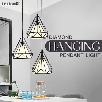 Lexton Diamond Cluster Pendant Light – Hanging