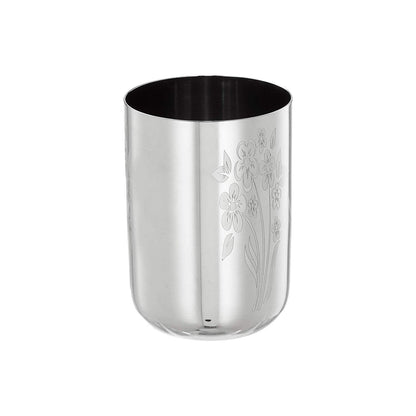 Sorabh RGL Premium Stainless Steel Royal Glass – 7 cm, Laser Design, Set of 6