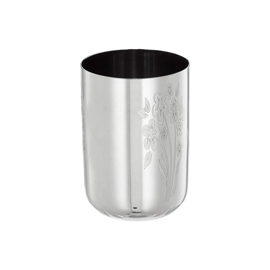 Sorabh RGL Premium Stainless Steel Royal Glass – 7 cm, Laser Design, Set of 6