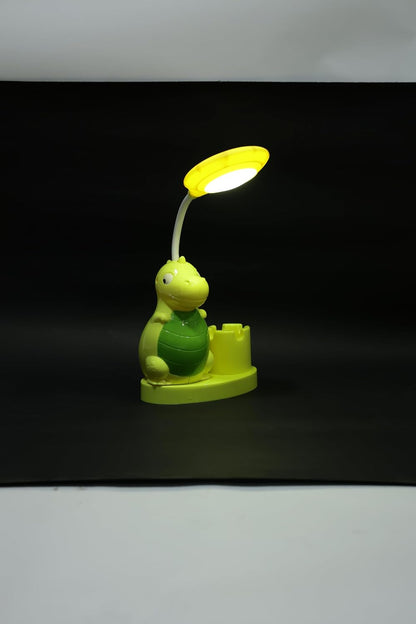 Lexton 11 Inch  Kids Dinosaur Lamp – Fun LED study light with built-in stationery holder.