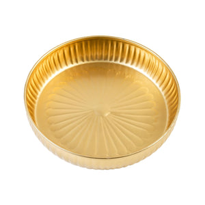 
                  
                    Klassic Decorative Flower Urli Bowl | Handcrafted with Metal Finish | for Home Decor Floating Flowers, Diwali Decorations and Gifting (Pack of 1, Gold)
                  
                