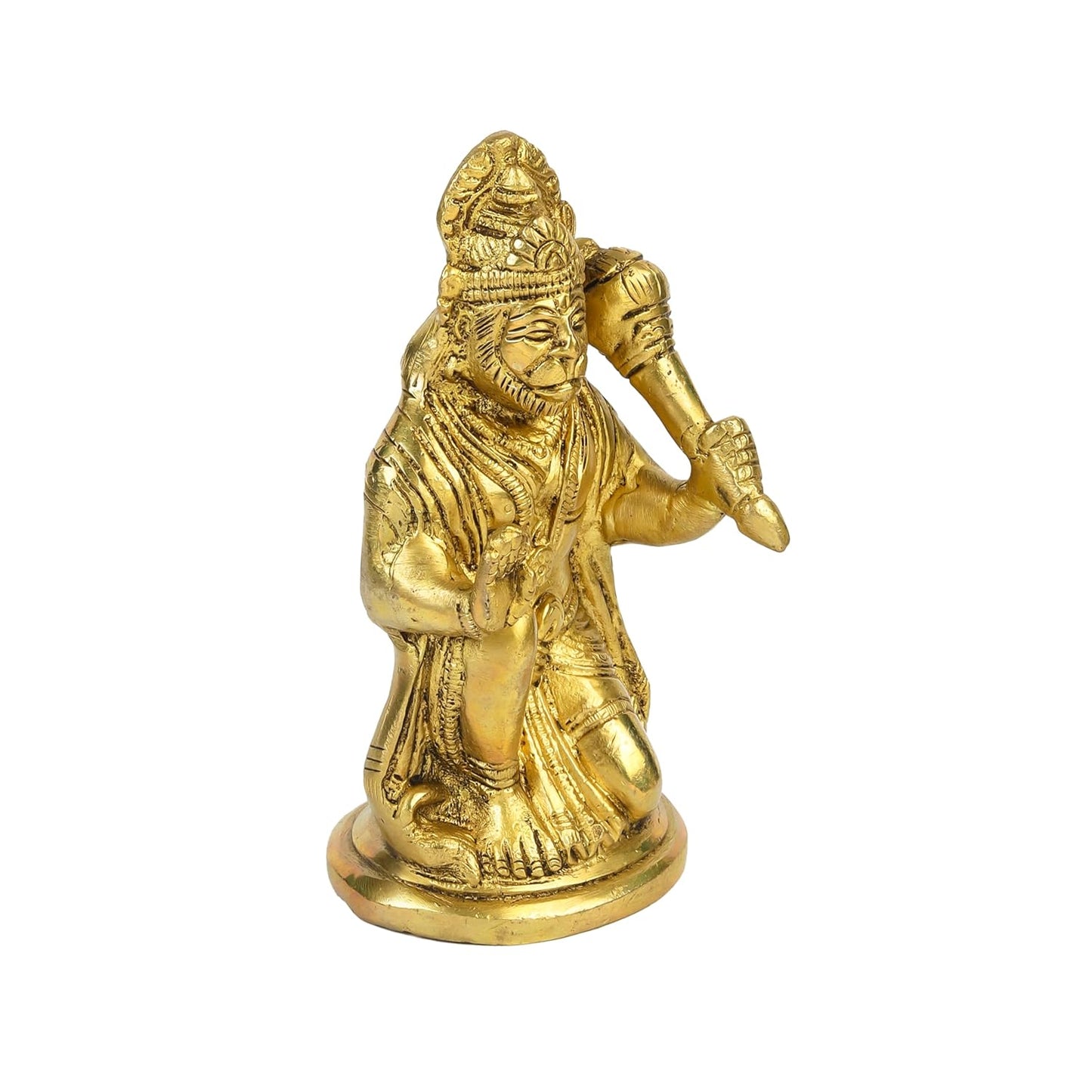 Klassic Brass Sitting Lord Hanuman Idol 6 Inch