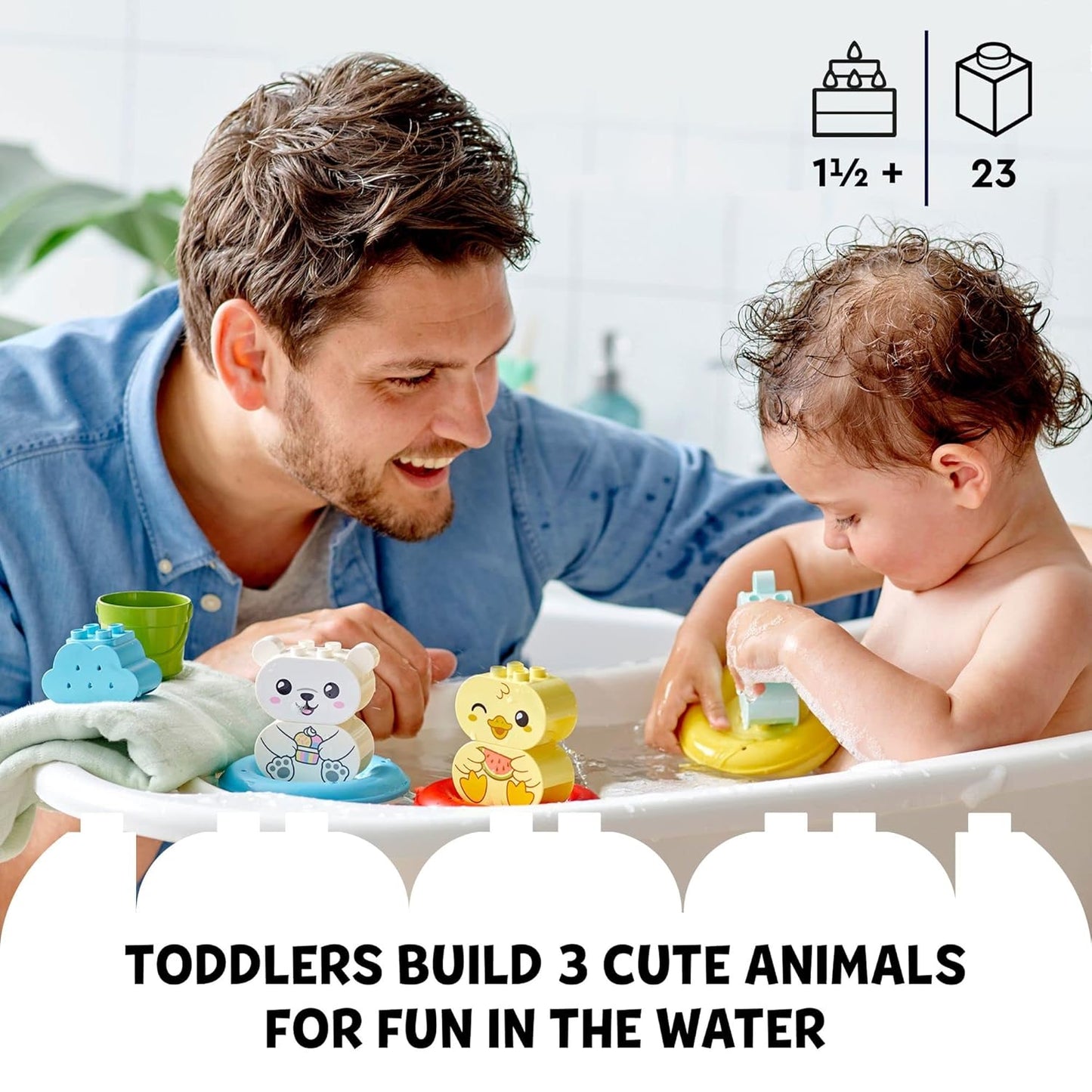 LEGO DUPLO My First Bath Time Fun: Floating Animal Train 10965 ( Box Condition Damaged, Product Fine)