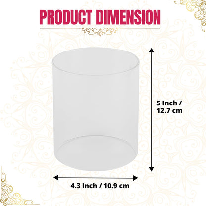 Klassic Large Borosilicate Glass Cover for Akhand Diya