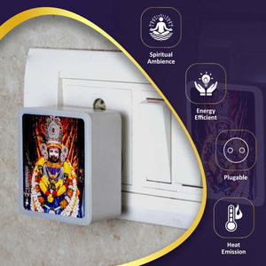 
                  
                    Lexton Khatu Shyam Fancy LED Night Lamp Light with 2 Pin Socket for Spiritual Ambiance, 0.5 Watt, 230v (Warm White, Pack of 1)
                  
                