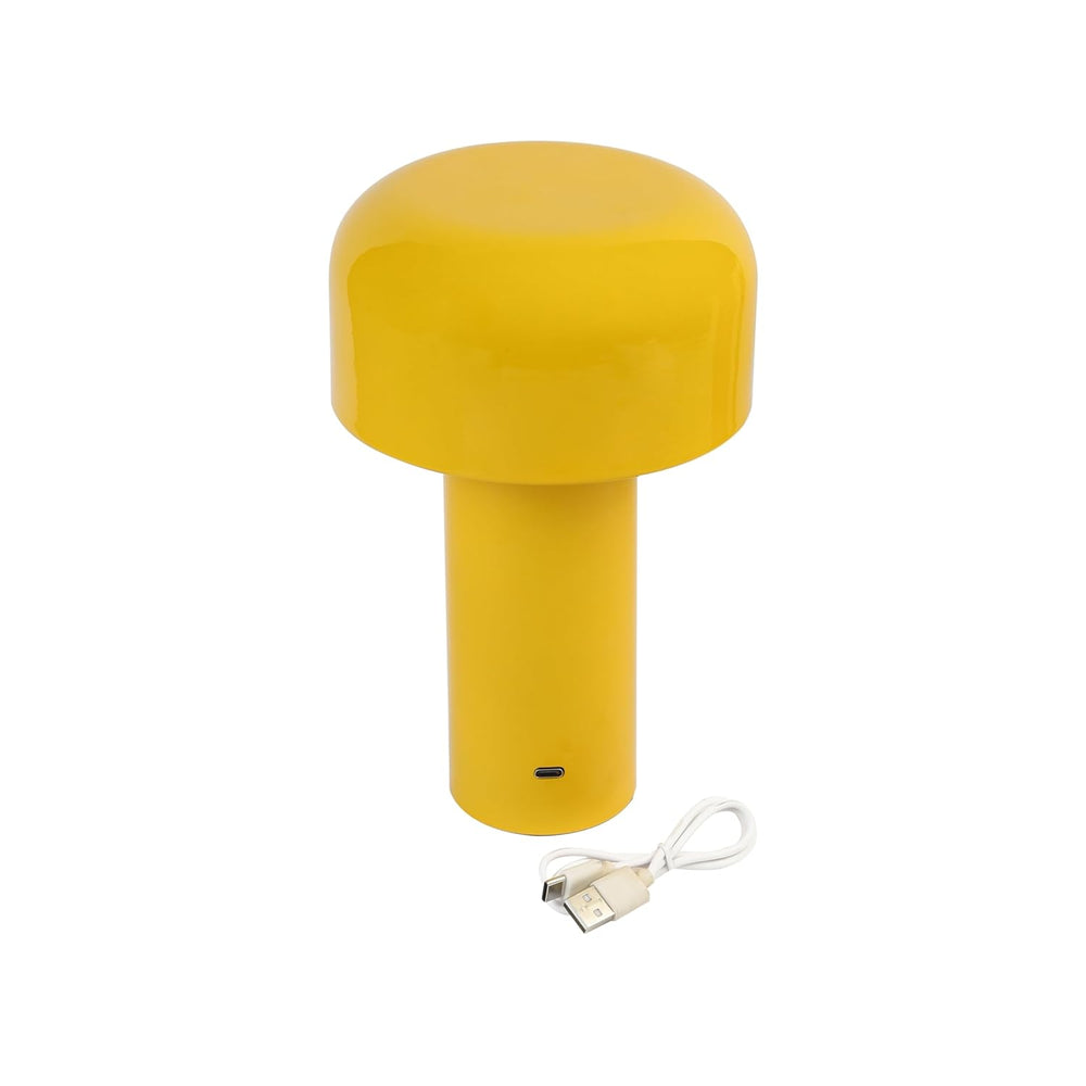 
                  
                    Lexton Rechargeable LED Night Table Lamp | Touch Control with 3 Light Modes | Bedside Lamp for Bedroom, Home Decor, Living Room, Study & Office Use (Yellow Metal Body, Pack of 1)
                  
                