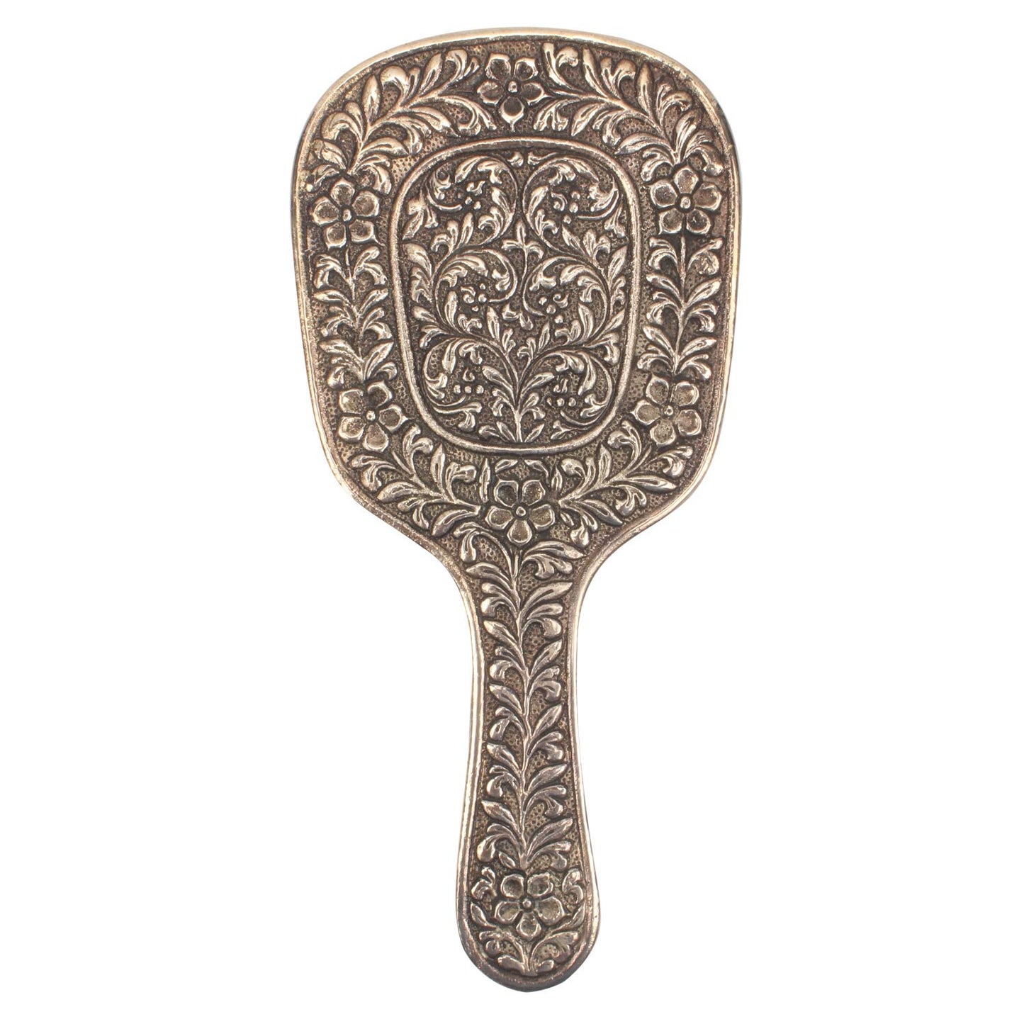 iCraft ICCM01 Hand Carved Metal Hand Mirrors for Home Decorations (Metal, Pack of 1)