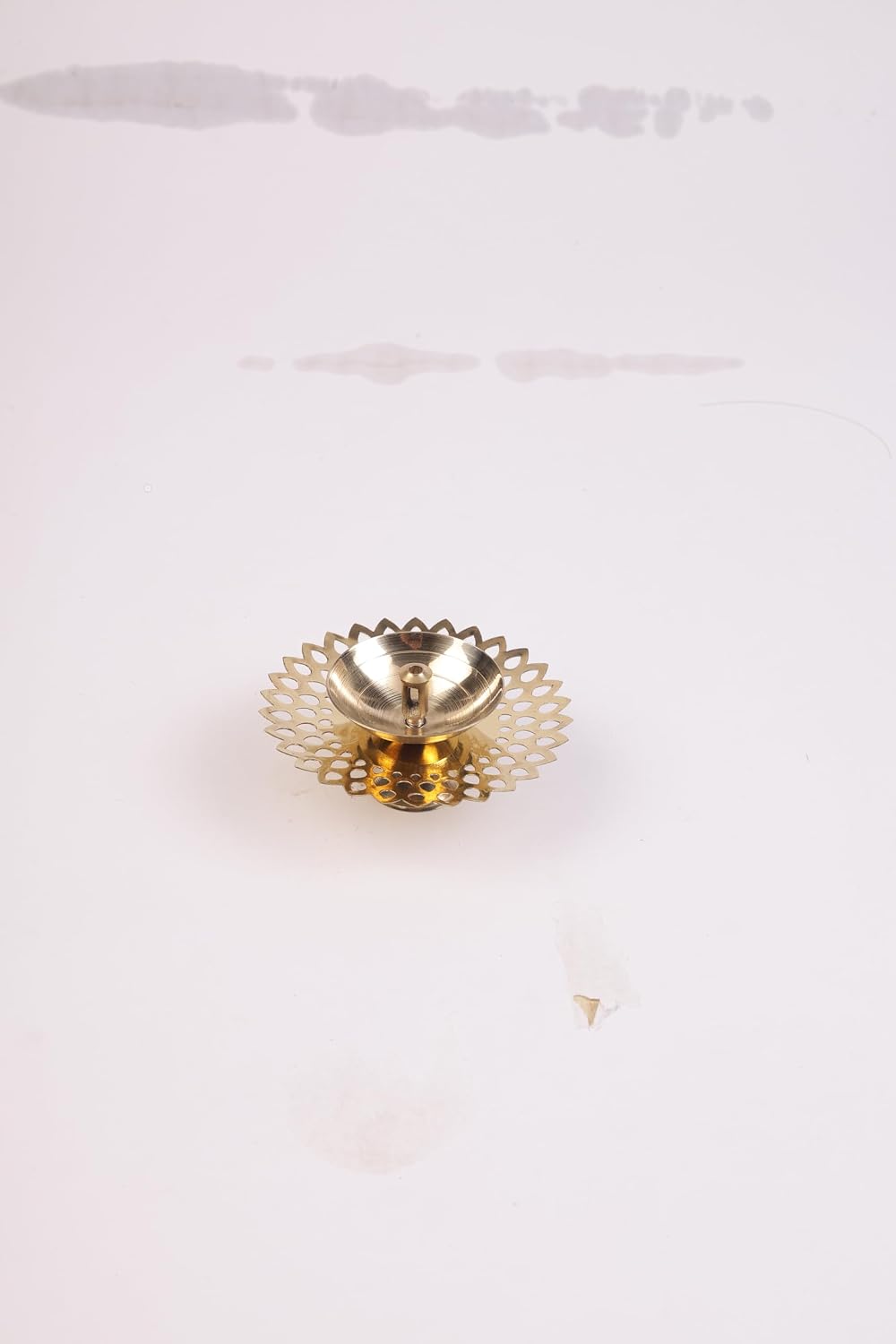 Klassic Pure Brass Flower Design Akhand Deep Diya – Pack of 6