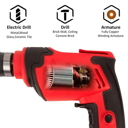 Spartan SP-10DR 10mm Corded Drill, 600W