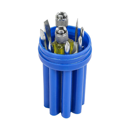 SPARTAN BS-02 8-in-1 Pc Screw Driver Kit With 3 Flat Blades, 3 Phillips Head, 1 Round Poker Bar, Extension Rod| Multi-purpose Tool Set Screwdriver Set (Multicolor)
