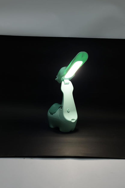 Lexton 10.5-Inch Alpaca Folding LED Table Lamp | Rechargeable Kids Study Lamp with Pen Holder