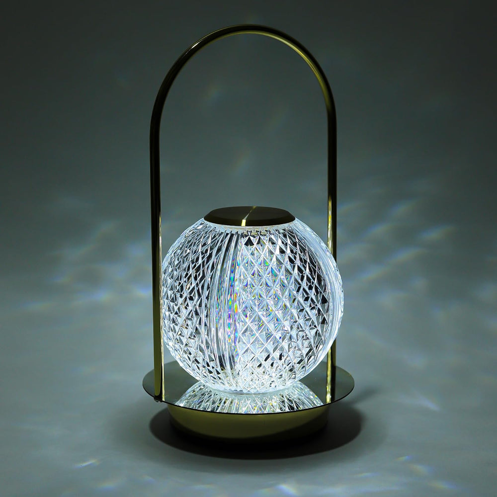 
                  
                    Lexton Crystal Diamond Shape Table Lamp with Touch Control LED Light | Adjustable Brightness, USB Charging, Portable, Night Desk Lamp for Bedroom, Living Room, Study, Decoration,GIF | (Pack of 1)
                  
                
