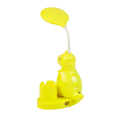 Lexton 11 Inch  Kids Dinosaur Lamp – Fun LED study light with built-in stationery holder.