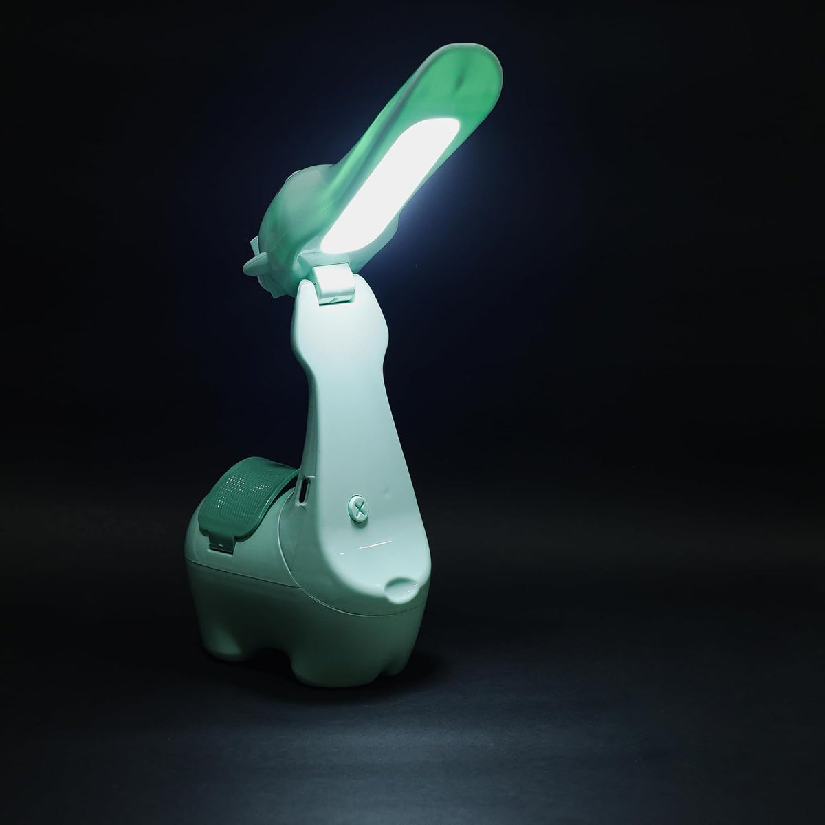 Lexton 10.5-Inch Alpaca Folding LED Table Lamp | Rechargeable Kids Study Lamp with Pen Holder