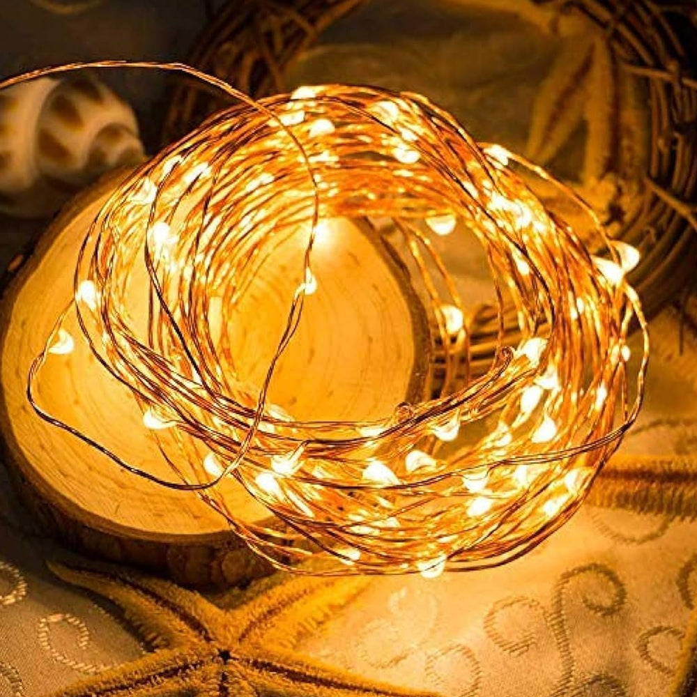 
                  
                    Lexton 10 m Led Copper String Light | USB Sourced | Warm White | for Indoor & Outdoor
                  
                