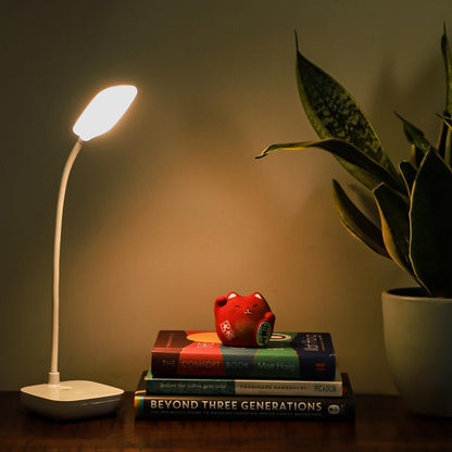 Lexton Rechargeable LED Table Lamp | Touch Control | 3 Color Modes | USB-C | White