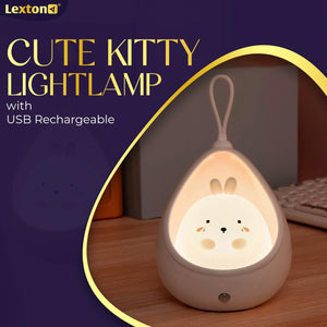 
                  
                    Lexton Cute Kitty Night Light Lamp with USB Rechargeable for Bedroom, Night Lamp, Gifting Purposes, Diwali Light Decoration for Kids Baby Toddler Teen Gift Warm White Colour (Pack of 1)
                  
                