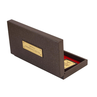 Klassic Lord Venkateswara Plastic Pooja Box with Charan Paduka & Gold Plated Frame