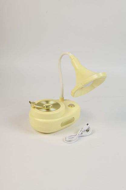 Lexton 11-Inch Phonograph LED Table Lamp | Vintage Gramophone Design & Soft Eye-Care Light