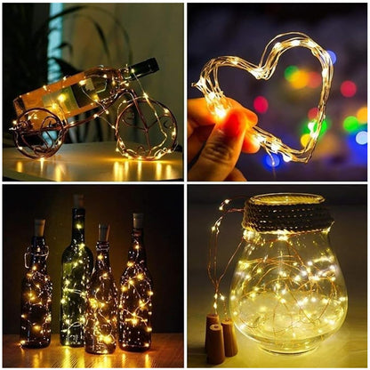 Lexton Festival Lighting Combo  String Light +Star Curtain +Cork Lights