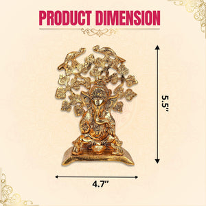 
                  
                    Klassic Lord Ganesh Idol with Good Design Diya Lamp | Diwali Diya, Durga Puja, Subh Labh Gift Temple Articles Decoration Antique Gifts (Pack of 1, Golden)
                  
                
