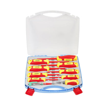 Spartan 10-in-1 Insulated Screwdriver Set for Electrical & DIY Repair