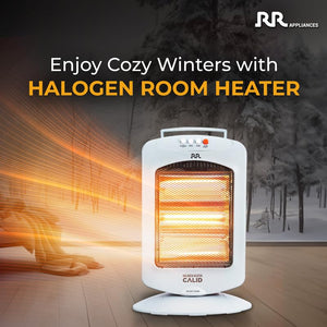 
                  
                    RR Calid Halogen Room Heater 1200 W With 180-degree Oscillation, Easy to Use Handle, Tip-Over Protection & Noiseless Operation, Heater for Home Office Indoor (ISI Approved) With 1 Year Warranty
                  
                