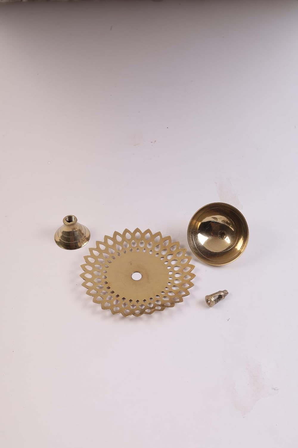 Klassic Pure Brass Flower Design Akhand Deep Diya – Pack of 6