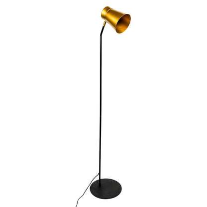 Lexton DIY Vintage Floor Lamp | Black Metal Standing Lamp with E27 Base (Bulb Not Included)**