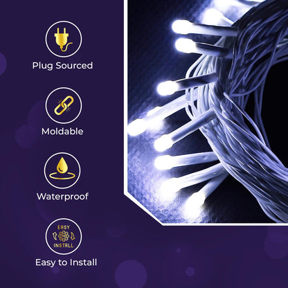 Lexton 40 LED White Pixel Fairy String Lights