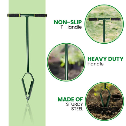 Klassic 4" Dual Blade Manual Post Hole Digger – Garden & Planting Tool
