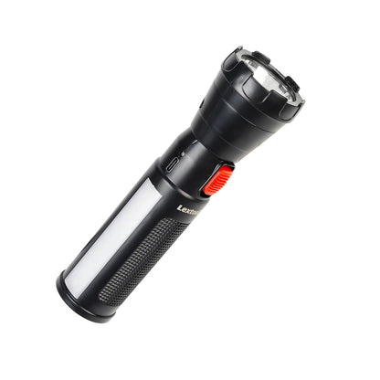 Lexton Comet 1W Torch 1200mAh, Type-C Fast Charge, Dual Mode, 5H Backup, Black