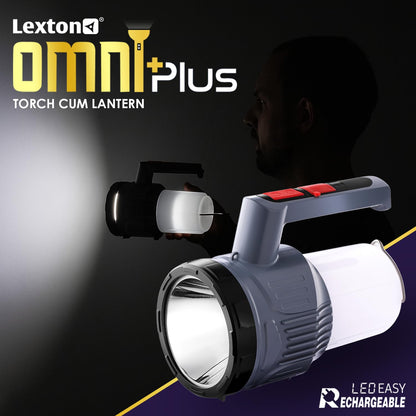 Lexton Omni Plus Rechargeable Torch Lantern, 4000mAh, 5W LED, Type-C