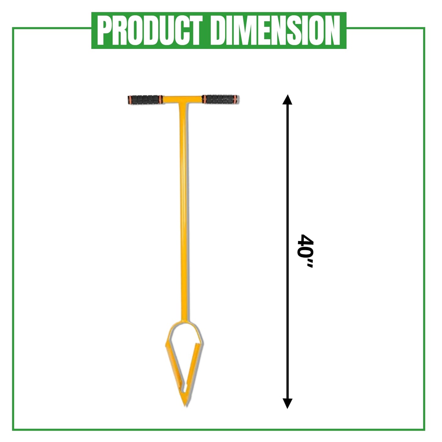 Klassic 4" Dual Blade Manual Post Hole Digger – Garden & Planting Tool