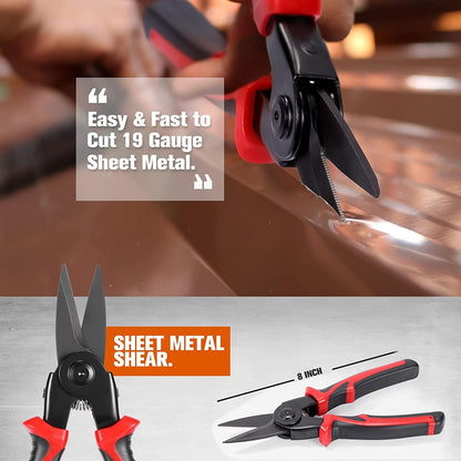 Spartan 5 in 1 multifunctional Pliers Hand Tool Kit With 5 Interchangeable Heads Special For Electricians Combination Lineman Pliers, Cable Cutting, Wire Stripping, Crimping Tools, Sheet Metal Shear