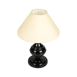
                  
                    Lexton Black Metal Base Table Lamp | Bed Side Lamp for Bedroom | Living Room | Home Decoration | Drawing Room | Study Room | Bedside | Gifting Purpose| Bulb Not Included (Beige Shade, Pack of 1)
                  
                