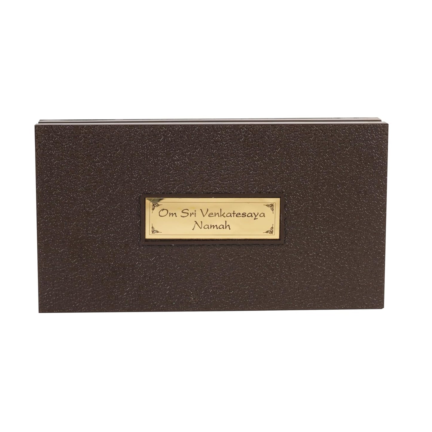 Klassic Lord Venkateswara Plastic Pooja Box with Charan Paduka & Gold Plated Frame